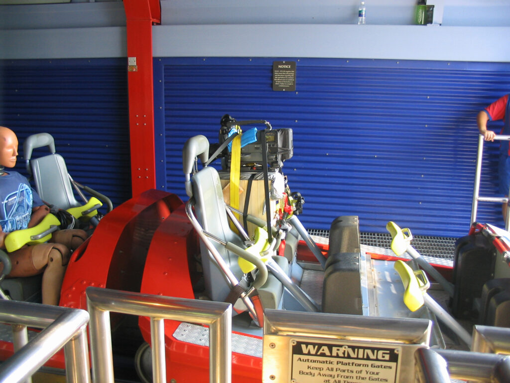 Camera and test dummy on Millennium Force