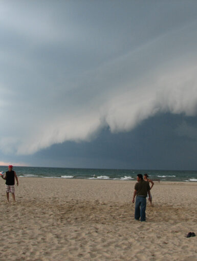 Shelf Cloud over Lake Michigan