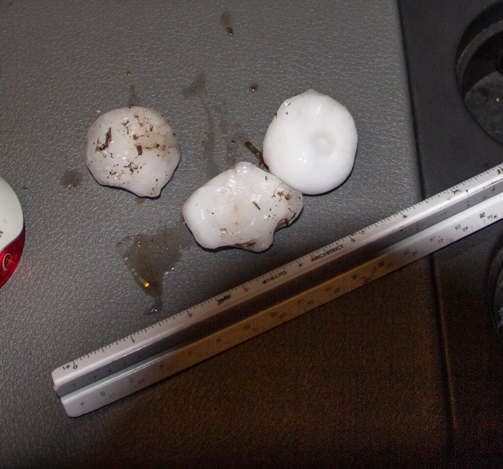 2-2.5 inch hail