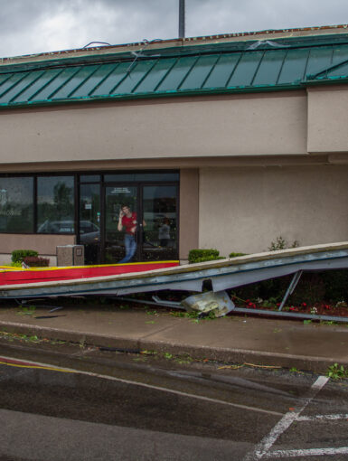 Norman, Oklahoma Tornado Damage at Jason's Deli on April 13, 2012