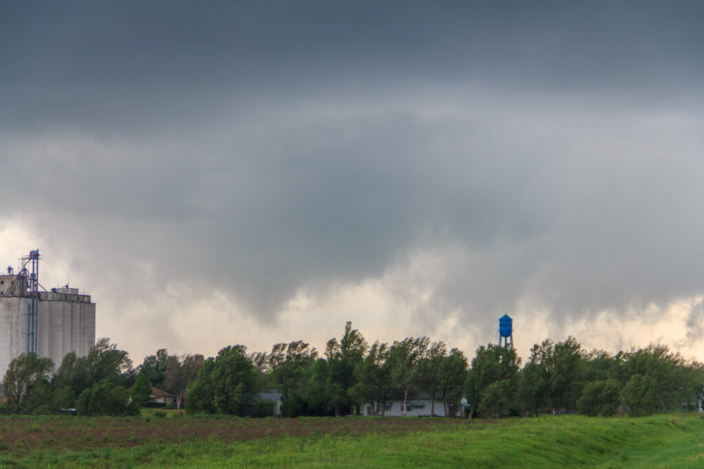 First crapnado of the day near Sawyer, KS