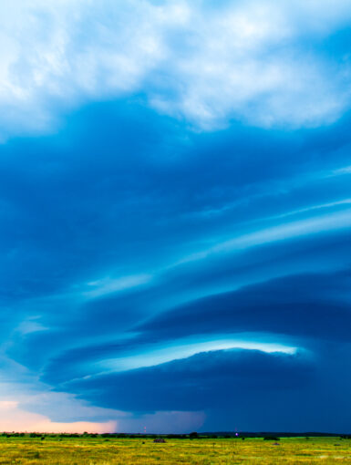 A very photogenic May storm near Jacksboro, TX on May 6, 2012