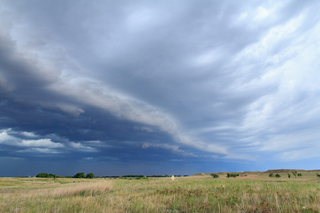 A stormy South Dakota landscape in June 2012