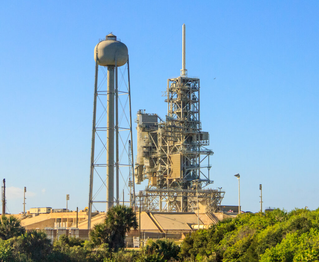 Launch Complex 39A where Atlantis launched during STS-135