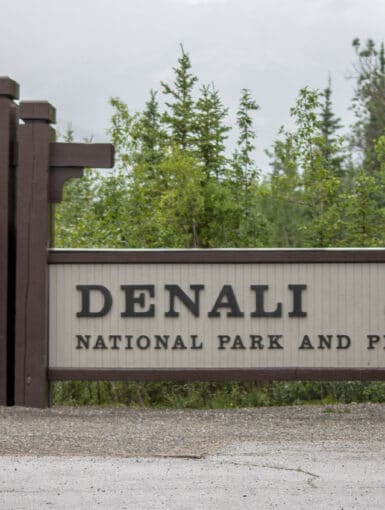 Denali National Park and Preserve Sign