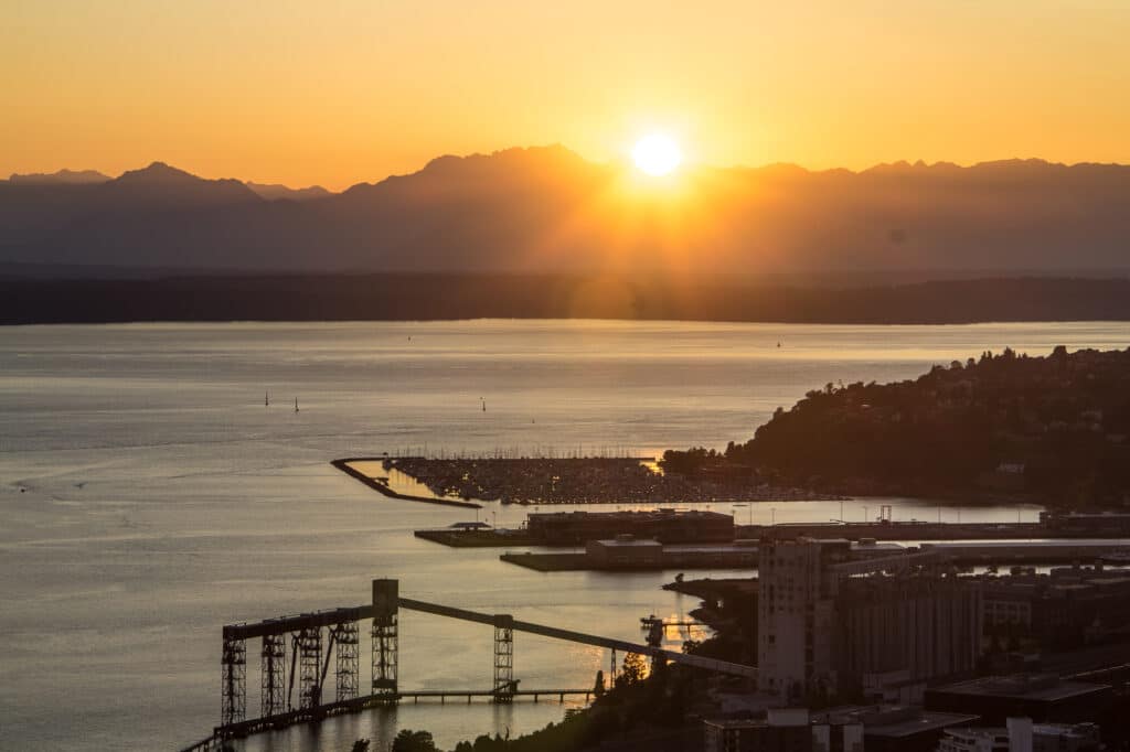 Sunset from Space Needle