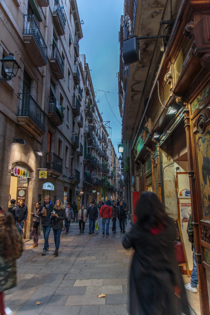 Barcelona shopping area