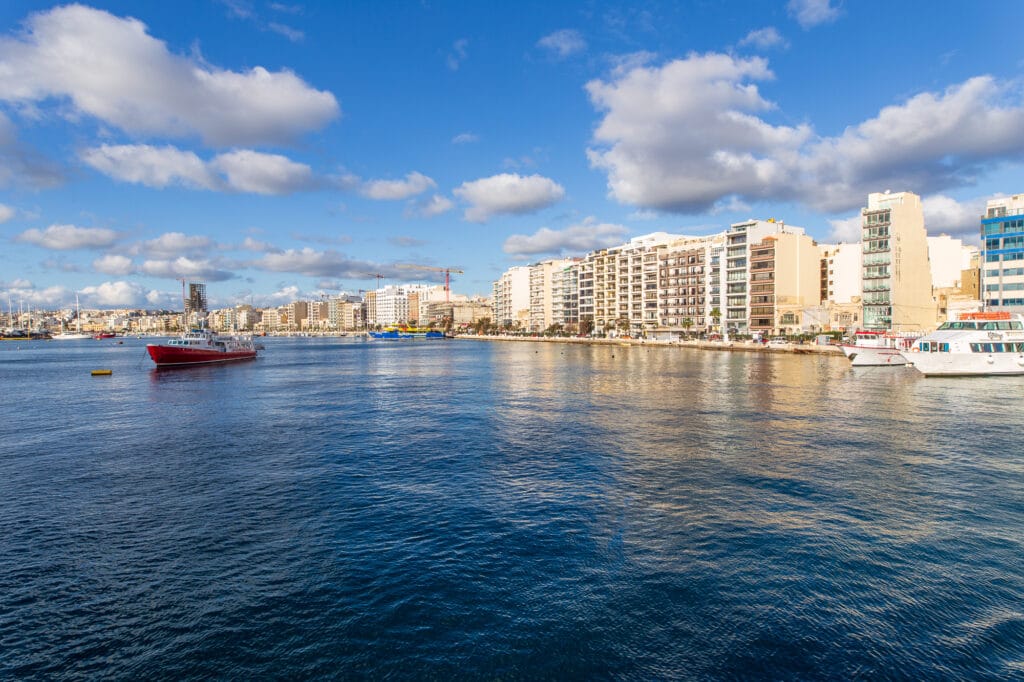 On the ferry boat from Sliema to Valletta