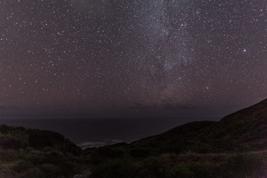 Brilliant night sky from Saint Croix