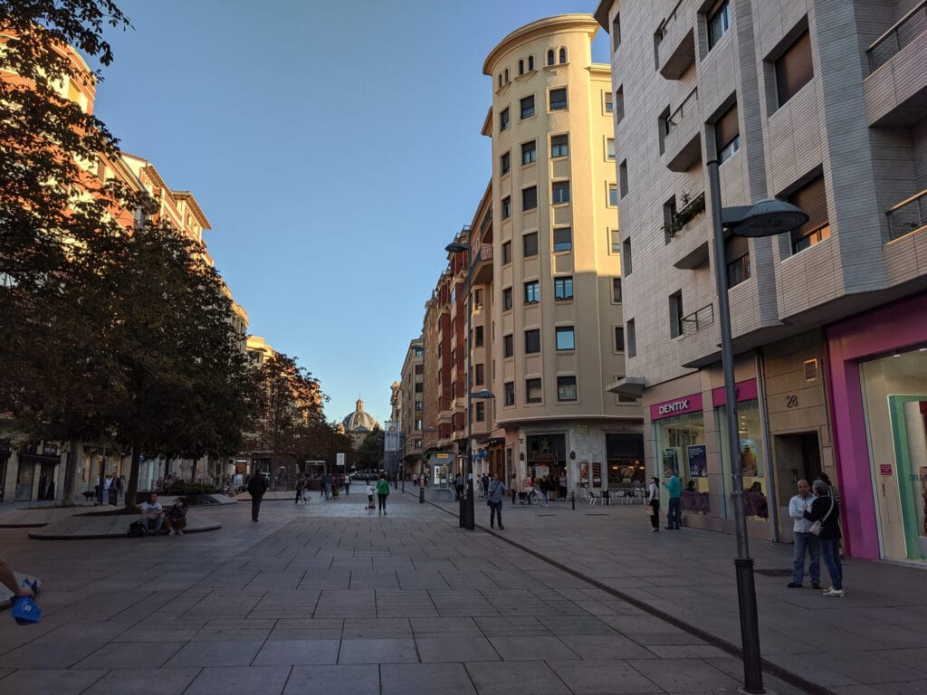 Evening in Pamplona, Spain