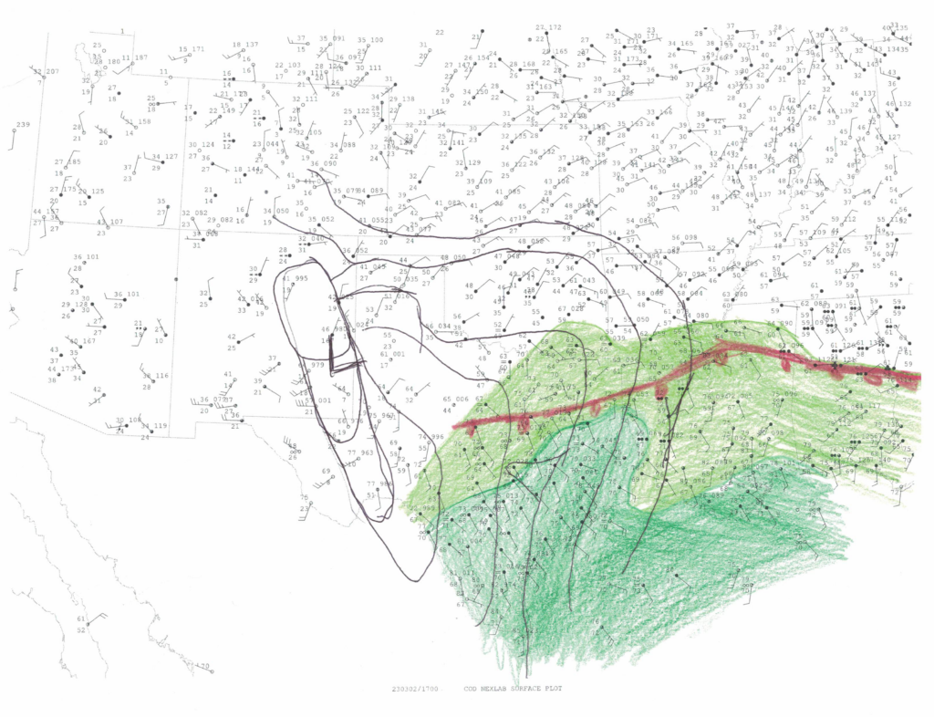 Surface Hand Analysis March 2, 2023 at 17Z/11am CST