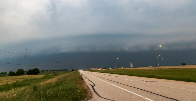 Shelf Cloud in Hillsboro Texas