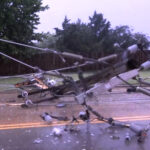 Power Pole down on 36th Ave SW